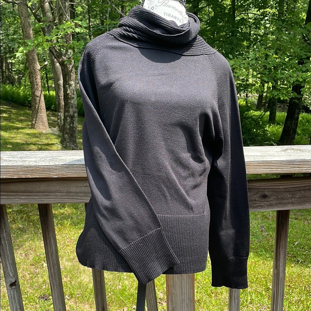 Ann Taylor Black Turtleneck Sweater